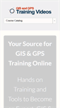 Mobile Screenshot of gistrainingvideos.com